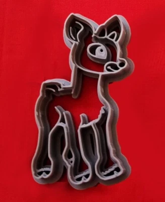 Cortador de galletas Rudolph el reno nariz roja Navidad - plástico seguro para alimentos 4" Foto 1 de 2