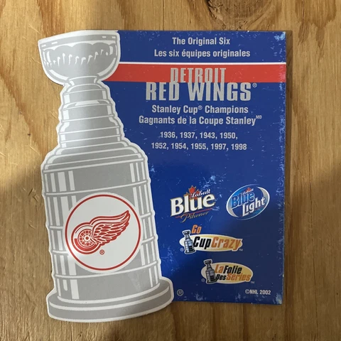 2002 Labatt’s Blue Original Six Magnet Detroit Red Wings Cover