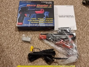 SONY PLAYSTATION 2 PS1 PS2 LIGHT GAME GUN PISTOL BLASTER G-Con Sharp Shooter NEW - Picture 1 of 4