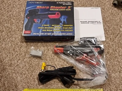 SONY PLAYSTATION 2 PS1 PS2 LIGHT GAME GUN PISTOL BLASTER G-Con Sharp Shooter NEW - Image 1 of 4