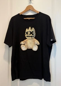 Cult of Individuality Black Graphic T-Shirt 3D Teddy Bear Shimuchan Logo Men’s S - Picture 1 of 10