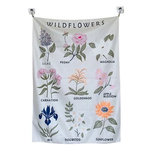 Wildflowers Floral Botanical Tapestry Wall Hanging Flower Throw Home Dorm Decor - Picture 1 of 10