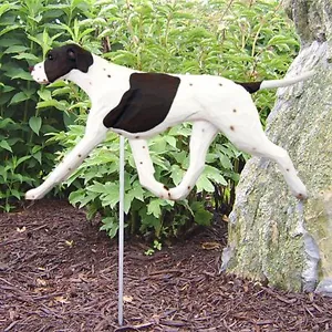 English Pointer Outdoor Garden Sign Hand Painted Figure Liver/White - Picture 1 of 1