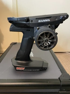 Sanwa M17 Transmitter and Protek rc aluminum case. - Image 1 of 4