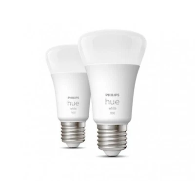 PHILIPS HUE WHITE 2 LAMPADINE LED E27 9.5W A60 929002469205 28919200 - Immagine 1 di 3