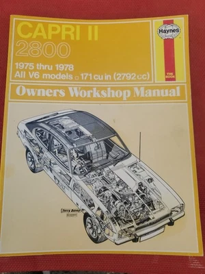 Руководство по ремонту FORD Mercury Capri II 2800 1975 1976 1977 1978 ВСЕ МОДЕЛИ V6 - Изображение 1 из 2