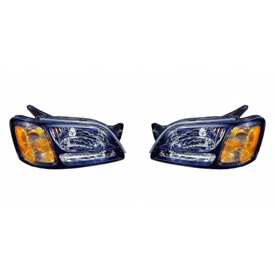 Par de faros para Subaru Legacy 2000 01 02 03 2004 pasajero y conductor con bombillas Foto 1 de 4