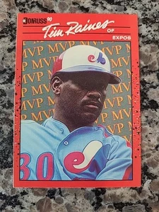 1990 Donruss MVP's Tim Raines #BC-7 Montreal Expos - Picture 1 of 2