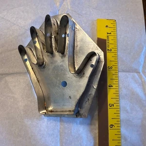 Vintage Metal Hand Glove Cookie Cutter 5.5 Inch Mold Hand Of Heart - Picture 1 of 5