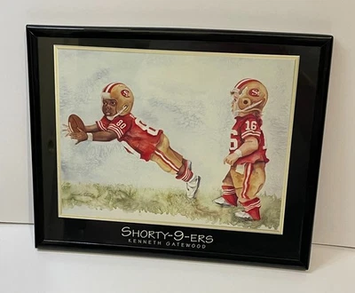 Shorty-9-ers 1993 por Kenneth Gatewood 8"x10" impresión Montana & Rice San Fran 49ers Foto 1 de 4