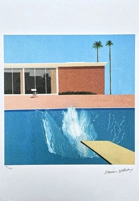 DAVID HOCKNEY - A Bigger Splash - firmado, edición numerada 45/500, 35 x 50 cm Foto 1 de 4