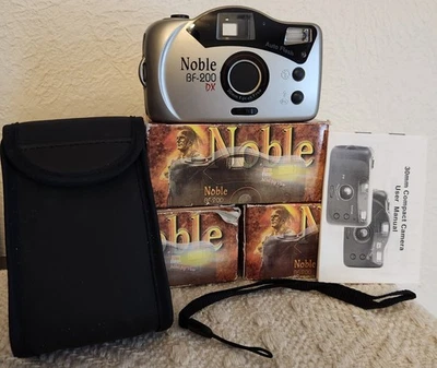 NOBLE BF-200 DX POINT & SHOOT CAMERA BRAND NEW WITH CASE MANUAL AND WRIST STRAP - Image 1 of 4