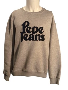 Pepe Jeans Mens Long Sleeve Size XL Grey Sweater Crew Neck - Picture 1 of 5