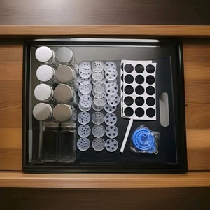 10 St. Gewürzgläser Gewürzbehälter Gewürzspender Gewürzstreuer 120 ml eckig  - Bild 1 von 9