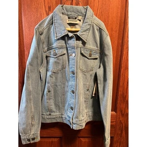 Neu mit Etikett Ridgecut Toughwear Damenjeansjacke helle Waschung klassische Passform Größe Medium - Bild 1 von 6