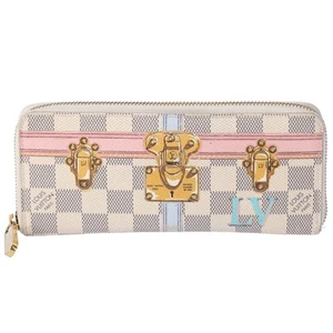 Louis Vuitton Damier Azur Muster Clemence Geldbörse Sommer Trunk - Bild 1 von 7