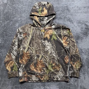 Under Armour Hoodie Mens Large Mossy Oak Break Up Camo Hunting Outdoors - Picture 1 of 12