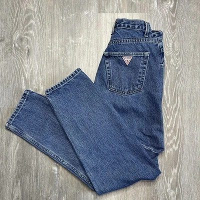 Vintage Guess Womens Jeans 1050-SH Medium Wash High Rise Mom Jean 28 Waist - Image 1 of 4