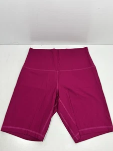 Lululemon Align hoch geschnittene gerippte Shorts 8" Wild Berry Größe 8 Biker-Shorts - Bild 1 von 6