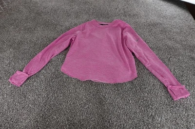 Camisa de Correr Nike Dri-FIT Para Mujer Grande Rosa Manga Larga Agujeros para los Pulgares Reflectante Foto 1 de 4