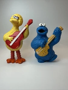 1982 Seasame Street PVC Figures Big Bird & Cookie Monster CTW Muppet Inc VTG - Picture 1 of 11