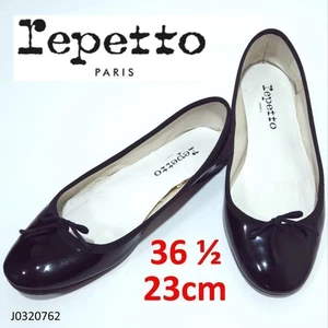 Zapatos de Ballet repetito Cinta Plana Negro Charol Talla 36.5 USADOS Japón FS - Imagen 1 de 9