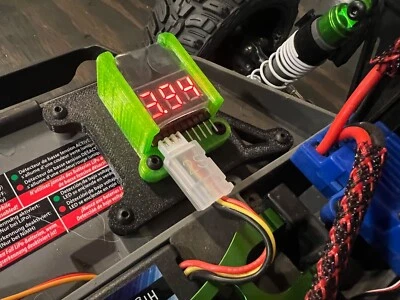 Monitor de batería integrado Traxxas Slash para chasis estándar 2x2. ¡Muchos colores! Foto 1 de 4