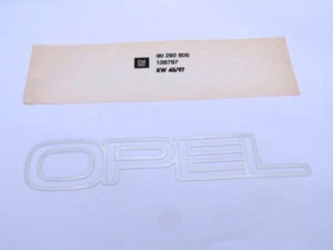 Genuina Nueva CALCOMANÍA BOTA PLATEADA OPEL Emblema Opel para Vauxhall Carlton Mk2 Omega A - Imagen 1 de 2