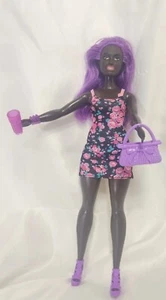 2019 Barbie Fashionista Doll #125 Purple Hair Curvy Body FXL58 redressed AA ooak - Picture 1 of 24