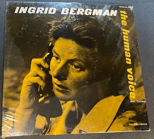sealed INGRID BERGMAN THE HUMAN VOICE by Jean Cocteau 1960 Caedmon TC1118 - Picture 1 of 3