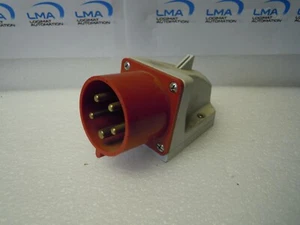 PCE 32A-6H 220/380V 240/415V TYP 525 MALE PLUG CONNECTOR SOCKET IP44 - Picture 1 of 3