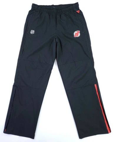 FANATICS BRANDED MEN'S XL NEW JERSEY DEVILS AUTHENTIC PRO RINK PANTS BLACK NWOT Cover