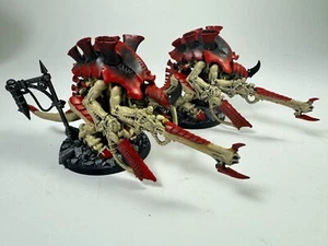 Warhammer 40K Set of 2 Plastic Carnifex Tyranid Painted w Heavy Weapons - Picture 1 of 9