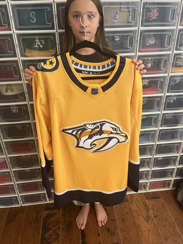 Authentic Adidas NHL Nashville Predators Hockey Jersey Size 54 XL Blank Cover
