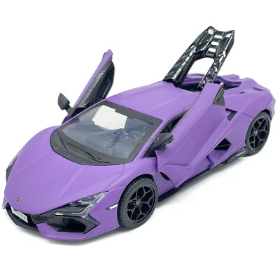 1:32 Scale Lamborghini Revuelto Model Car Diecast Pull Back Toy Cars Purple - Image 1 of 4