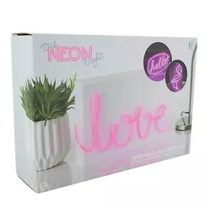 Hágalo usted mismo Personaliza su propia luz de neón rosa Paladone Nuevo en caja MF - Imagen 1 de 4