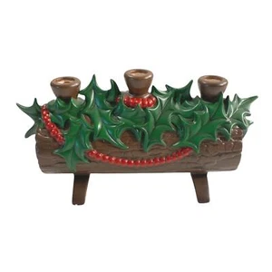 Candelabro de tronco de Navidad Atlantic Mold 1981 de colección - Imagen 1 de 17