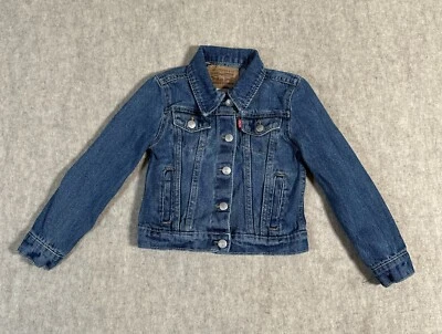 Chaqueta Vaquera Levi's Talla XS (4) Niño/Jóvenes 100% Algodón Botón a Presión Foto 1 de 4