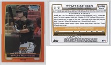 2012 Bowman Draft Chrome Picks Orange Refractors /25 Wyatt Mathisen #BDPP43