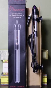 AQUATOP GH200 -200 Watt Submersible Glass Aquarium Heater-New in Box - Picture 1 of 5