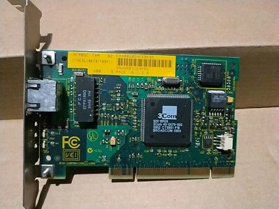 Scheda di rete ethernet 3com 3C905BTX PCI 10/100 Vintage Non Testata  - Immagine 1 di 3