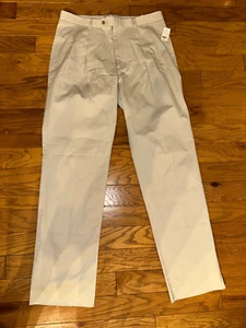 Pantalones plisados Brooks Brothers beige algodón para hombre nuevos con etiquetas • Talla 38R sin dobladillo - Imagen 1 de 8