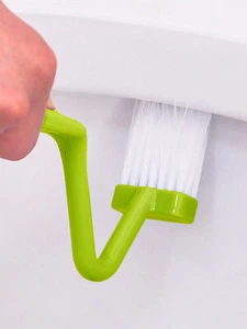 1 Pc ABSmini Toilet Brush, Modern V-Shaped Household Toilet Brush,Garden Tools - Picture 1 of 10