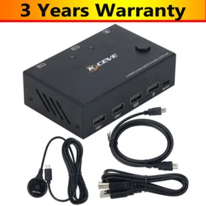 2 Ports KVM Switch Dual Display 4K HDMI KVM Switch Dual Monitor KC-KVM202 #TOP - Picture 1 of 8