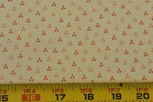 23" Long, Red & Pink on Off-White, Moda, Quilting Life, Sherri & Chelsi, V399 - Picture 1 of 8