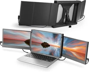 Teamgee Tragbarer Dual Triple Monitor Extender P2 12" FHD 1920x1080 HDMI USB-C - Bild 1 von 8