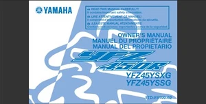 2016 Yamaha YFZ450R ATV Maintenance and Owner's manual - Picture 1 of 5