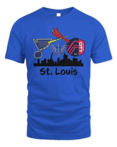 St Louis Sport Teams Skyline Gift for sport fans T Shirt S-3XL Cover