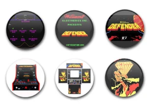 1" 25MM  BUTTON BADGES X6 DEFENDER - Foto 1 di 1
