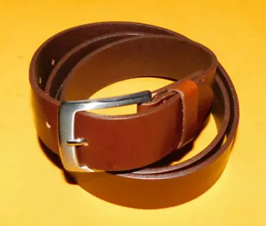 MEN'S H & M LIGHT BROWN MADE IN SWEDEN GENUINE LEATHER BELT SIZE 38/95cm.. - Picture 1 of 7